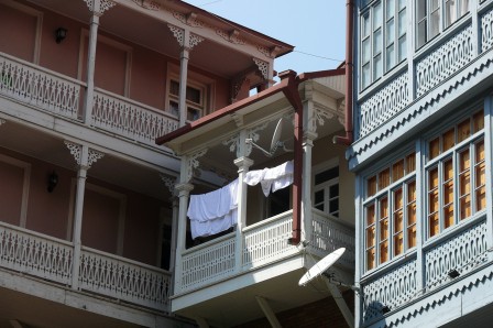 Tbilissi. Immeubles typiques du centre historique