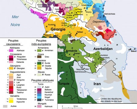 Langues du Caucase : finalement, les Balkans, c'est simple en comparaison...