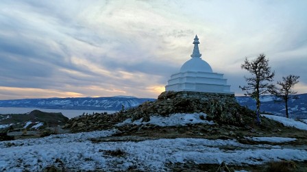 Stupa au sommet de mon île