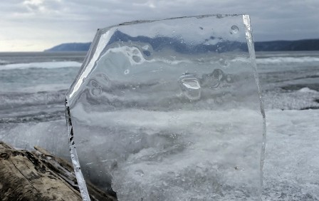 Lucarne en glace dépolie pour igloo