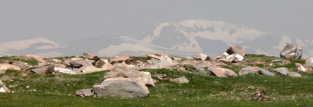 Champ de cailloux entre Martouni et le col Selim, mai 2023