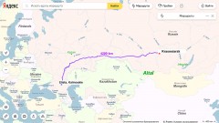 Environ 4200 km entre Altaï et Kalmoukie : un peu moins de la moitié de l'extension Est-Ouest de la Russie
